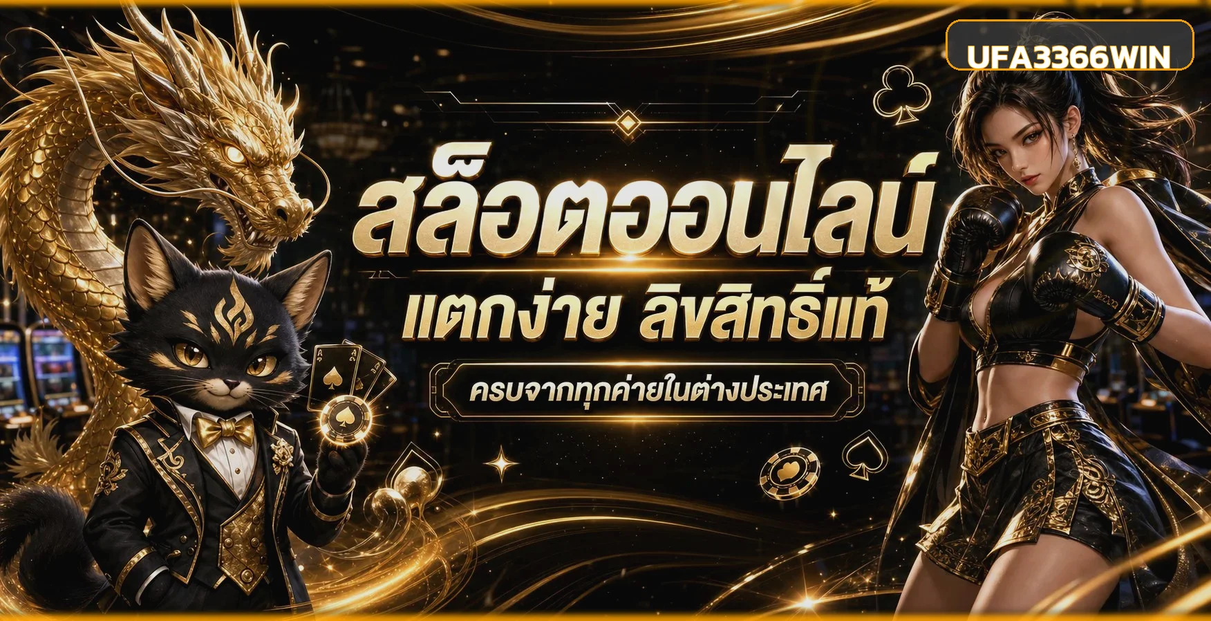 ภาพตัวละครเกมและโหมดทดลองเล่น UFA3366WIN
